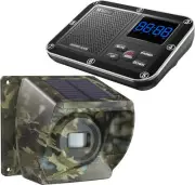 Wuloo Solar Alarm Wireless 1800ft Range, Motion Sensor Driveway Alert System