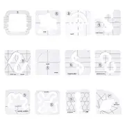 Special Shaped Acrylic Sewing Ruler Sample for Sewing Patchwork Ruler