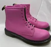 Dr. Martens Juniors Thrift Pink Leather Combat Boots 1460 J Size 4 M/5 Women’s