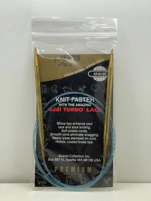 Skacel Knit Faster Addi Turbo Lace 40" Circular Knitting Needle Size 10