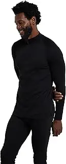 Mountain Warehouse Talus Mens Thermal Baselayer Top - Long Sleeve Sweater, Zip Neck, Quick Drying Pullover, Breathable, Lightweight - Great for, Travelling