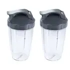 24oz Blender Cups w Flip Lid Replace for Nutribullet 600W 900W Blender Juicer