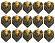 5 Sets Harrows Supergrip Ultra Standard Dart Flights – Ships w/ Tracking - Gold