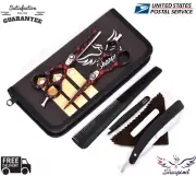 Professional Barber Shears Hair Cutting & Thinning Scissors Hairdressing Set