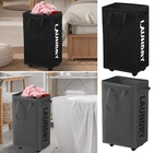Slim Laundry Basket with Wheels and Removable Mesh Bag Dirty Laundry cakYJ