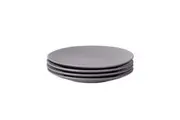 4pc Wiltshire Pebble Everday Dining Glazed Stoneware Side Plates Set 20cm