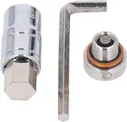 Oil Drain Plug : Stainless Steel M14x1.25 with Extended Head and Wrench, long lasting Car Oil Pan Drain Plug for Efficient Oil Drainage