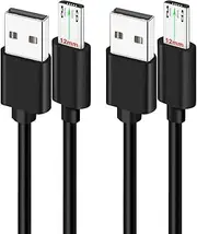 2-Pack 3FT 12mm Long Tip Micro USB Cable for AGM/Blackview BV4000 Pro BV5500 BV5800 BV6000 BV6000s /CAT/Oukitel/Doogee/Leagoo/Ulefone Armor X7 Pro / X7 Phones or Case with Deep Recessed Ports