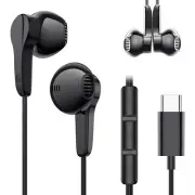USB C Headphones Magnetic Wired Earbuds with Microphone, In-Ear Earphones7310