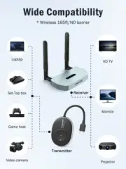 4K HDMI Wireless Video Transmitter & Receiver Extender Adapter Lemorele