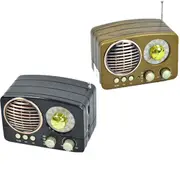 [Vanguard Universal] Classic Wood AM/FM Radio - Brown