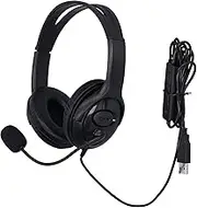 USB Headset Computer Headset with Noise Cancelling Microphone, Wired Telephone Headset Lightweight PC Wired Headphones Business for Skype Office Cell Phone Call Center