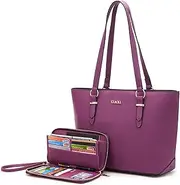 [YZAOLL] Purses and Wallet set for Women Shoulder Bag Work Tote Satchel Handbags Crossbody Totes Purse with matching Wallet 3pcs