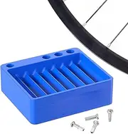 Generisch Spoke Nipple Storage Box, Spoke Nipple Arrangement Tool Box, Partitioned Spokes Caps Holder Storage Organiser - Reusable Container Box for Wheel Building Organiser for Bicycle Accessories
