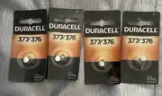 4 Duracell 376/377 Button Coin Battery Silver Oxide 1.5 v Watch Calculator