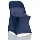 20 PCS Navy Stretch Spandex Folding Chair Slipcovers, Dining Room Chair Cover...