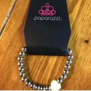 Paparazzi Stretch "Yellow" Heart Bracelet