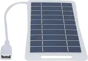 Portable Solar Panel, Monocrystalline Silicon USB Solar Charger for Smartphones Tablets Cameras with High Light Conversion Efficiency for Outdoor Camping Hiking RV