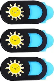NUOBESTY 3pcs Cover Webcam Cover Laptop Privacy Cover Slide Webcam Lens Cover Abs Yellow