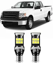 MEALAM T15 921 912 906 LED Bulbs 2835 Chipsets Compatible with 2009 2010 2011 2012 2013 2014 Ford F150 F-150 Back Up Reverse Lights Xenon White, Pack of 2