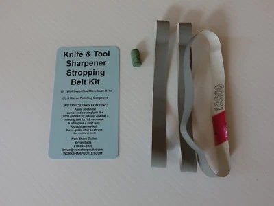 Stropping Belt Kit for Work Sharp WSKTS/Mk. 2 (non leather belt)