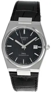 TISSOT PRX POWERMATIC 80 40MM BLK LTHR STRAP MEN'S WATCH T137.407.16.051.00