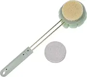2-in-1 Shower Brush Back Scrubber Long Handle Body Brush for Double Sided Body Exfoliator for Men