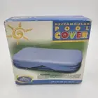 Intex The Wet Set 120" X 72" 10 Foot Rectangular Pool Cover With Rope Ties NEW