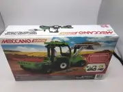 Meccano Junior, Front Loader Tractor with Moving Parts and Real Tools, 22102 NEW
