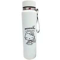 在飛比找樂天市場購物網優惠-小禮堂 Hello Kitty 304不鏽鋼手提智能保溫瓶 