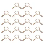 Fuel Line Hose Clips, 18Pcs 6mm Zinc Plated 65Mn Steel Tubing Spring Clamps