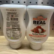 Real Infused Exotics Simply 2 PK Lychee Puree Infused Syrup 2x - 16.9oz Bottles