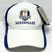 PGA Authentic NWT 2012 RYDER CUP MEDINAH Adjustable Golf Hat White/Blue New