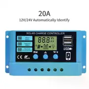 10A 20A 30A 12V 24V MPPT Solar Charge Controller 50VDC PV Regulator Colorful Screen For Lithium Lifepo4 GEL Lead Acid 1PCS 20A