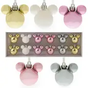 Disney Gifts - Mickey Christmas: Mini Blush Baubles (Set of 12)