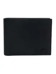 Lacoste Men's Classic Billfold Wallet, Black