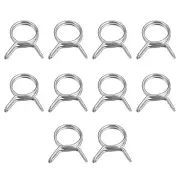 Double Wire Spring Hose Clamp, 20pcs 304 Stainless Steel 10mm Spring Clips