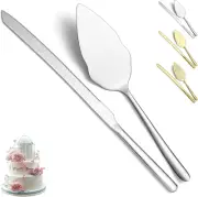 Evanda Wedding Cake Knife and Server Set 2 Pieces, Stainless Steel Cake Slice...