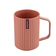 5Pcs Creative Travel Portable Washing Mouth Cup Couple Student Home Bathroom Stripe Toothbrush Holder Plastic Storage Organizer Cups