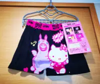 在飛比找Yahoo!奇摩拍賣優惠-HELLO KITTY&RODY印花純棉平口四角褲(L黑)