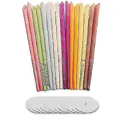 Elrachen 24pcs Ear Candle For Aromatherapy Natural Pure Beeswax Ear Candle Remove Ear Wax With 12 Protective Disks