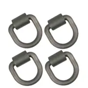 Weld-On 1/2" D-Rings for Trailers | 4PK Tie-Down Anchors
