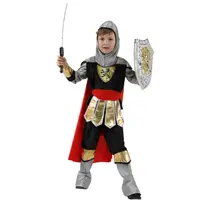 在飛比找蝦皮商城精選優惠-萬聖節 兒童 國王裝 COS 皇家 小武士 扮演服 5件套