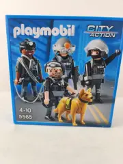 Playmobil 5565 SWAT Team w/Dog Weapons Body Armor New 2013