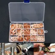 280pcs 12 Sizes Assorted Solid Crush Copper Washer Sump Plug Banjo Bolt Tap Box (for: Daihatsu)