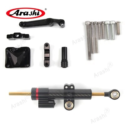 For Kawasaki Ninja 300 EX300 2013-2016 Steering Stabilizer Damper and Brackets
