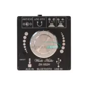 TPA3116D2 HIFI Digital Power Amplifier Board 50WX2 Stereo AMP Bluetooth 5.0 USB