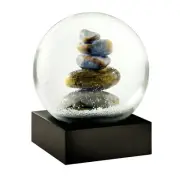 Cairn Stacked Rocks Snow Globe by CoolSnowGlobes - Meditation, Peace, Calm, Zen