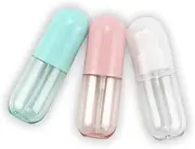 SMARTOWN 3 Pcs 1.5oz/40ml Fine Mist Spray Bottle for Travel and Home, Empty Mini Portable Cosmetic Atomizer, Small Refillable Liquid Containers for Travel/Daily Use (3 Colors Pack)