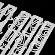 6PCS Alphabet Number Letter Cake Decorating Mold Fondant Icing Cutter Mould Set